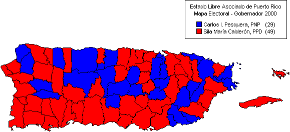пуэрто рико губернаторские выборы 2000