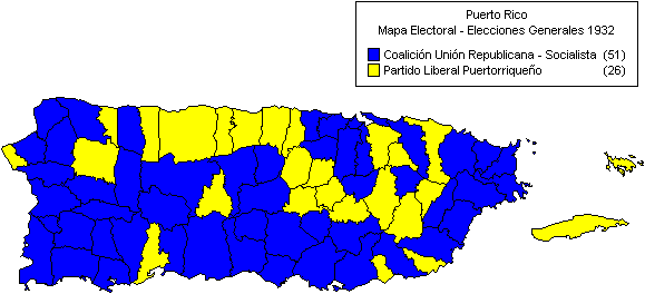 Mapa: Elecciones Generales 1932-2008