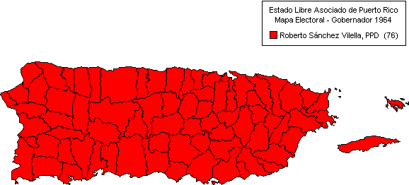 Mapa: Gobernador 1964
