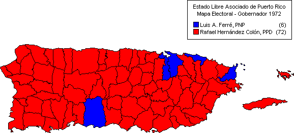 Mapa: Gobernador 1972