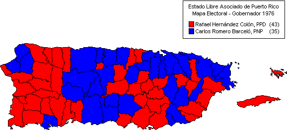 Mapa: Gobernador 1976
