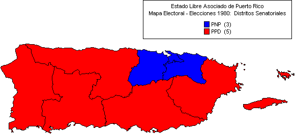 Mapa: Elecciones Generales 1980 - Distritos Senatoriales