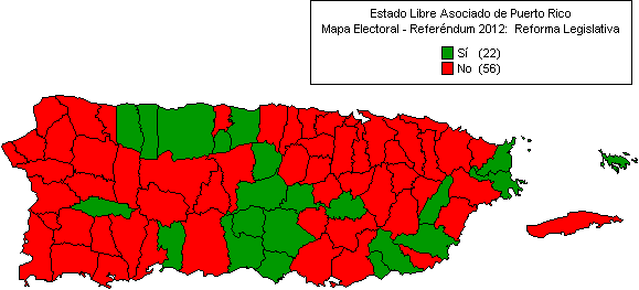 Mapa: Referéndum 2012 - Reforma Legislativa